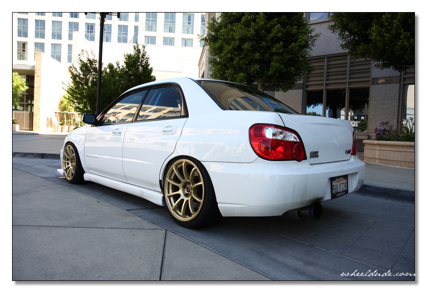 photo 3 Subaru Impreza WRX STi custom wheels Rota G-Force 18x9.0, ET +35, tire size 225/40 R18. x ET