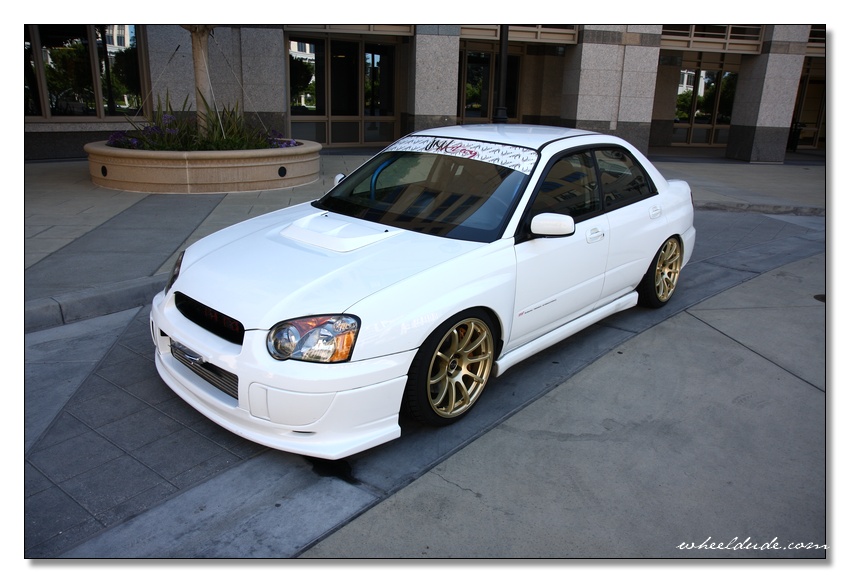 photo 8 Subaru Impreza WRX STi custom wheels Rota G-Force 18x9.0, ET +35, tire size 225/40 R18. x ET