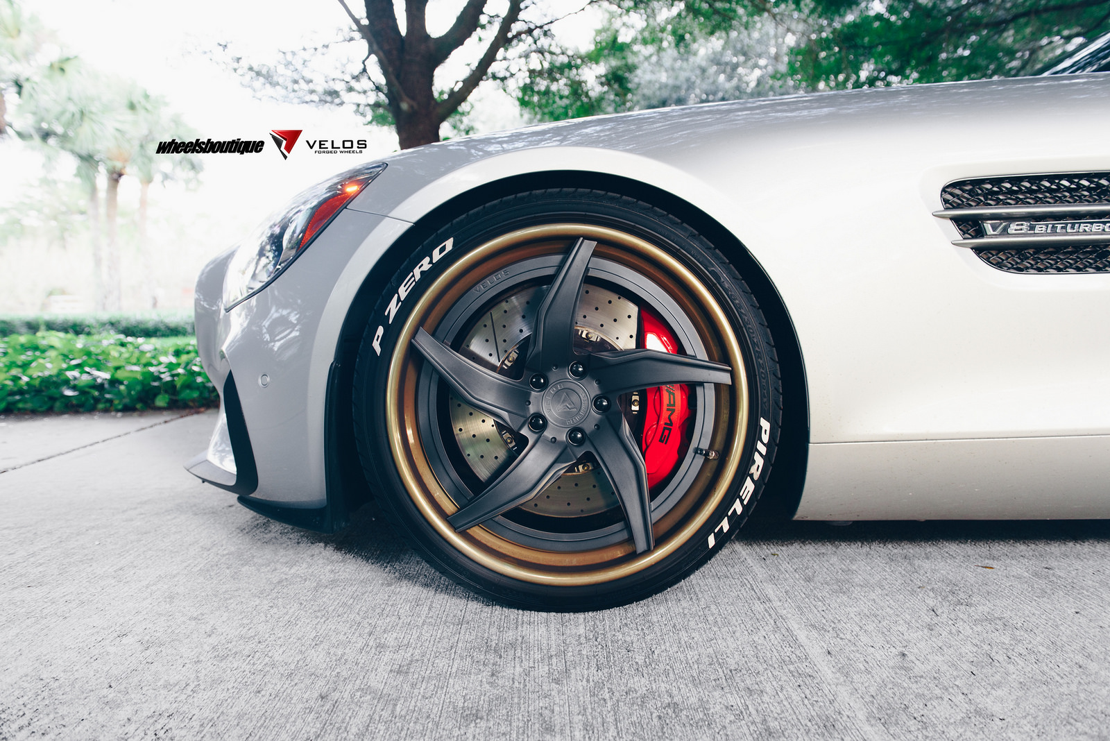 photo 2 Mercedes-Benz AMG GT custom wheels Velos D5 3-Piece 20x10.0, ET , tire size 265/30 R20. 21x12.0 ET 325/25 R21