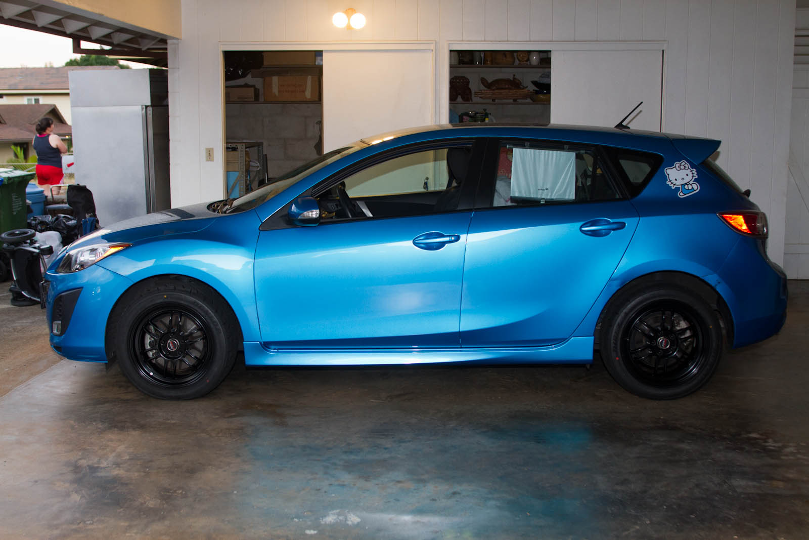 photo 3 Mazda Mazda3 custom wheels Enkei  RPF-1 17x8.0, ET +46, tire size 245/45 R17. x ET 