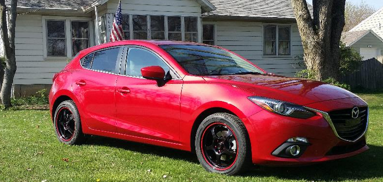 photo 1 Mazda Mazda3 custom wheels Motegi  Traklite 1.0  17x8.0, ET +45, tire size 215/50 R17. 17x7.0 ET+42 