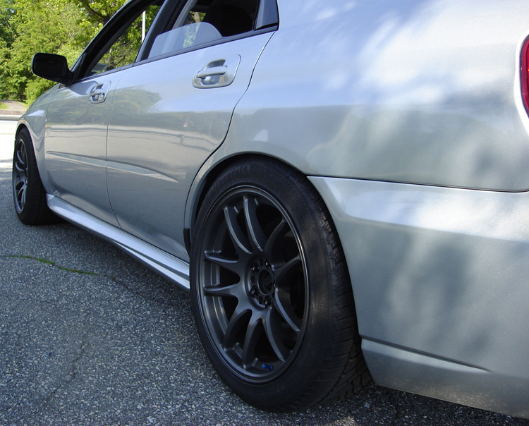 photo 4 Subaru Impreza WRX STi custom wheels Work Wheels Emotion CR Kai 17x9.0, ET +34, tire size 235/45 R17. 17x9.0 ET+39