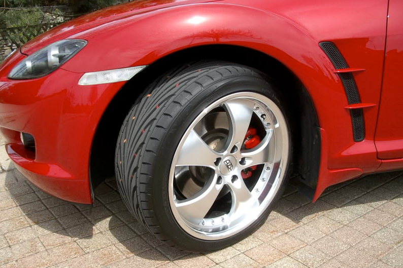 photo 1 Mazda RX-8 custom wheels AZA Z-08 18x8.5, ET , tire size 235/40 R18. 18x9.5 ET 265/35 R18