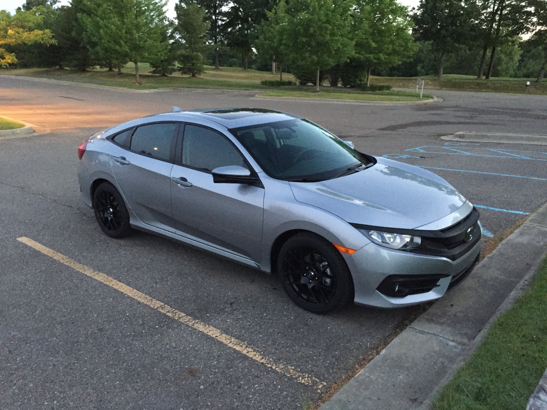 photo 1 Honda Civic custom wheels Enkei Raijin 18x, ET , tire size 235/40 R18. x ET