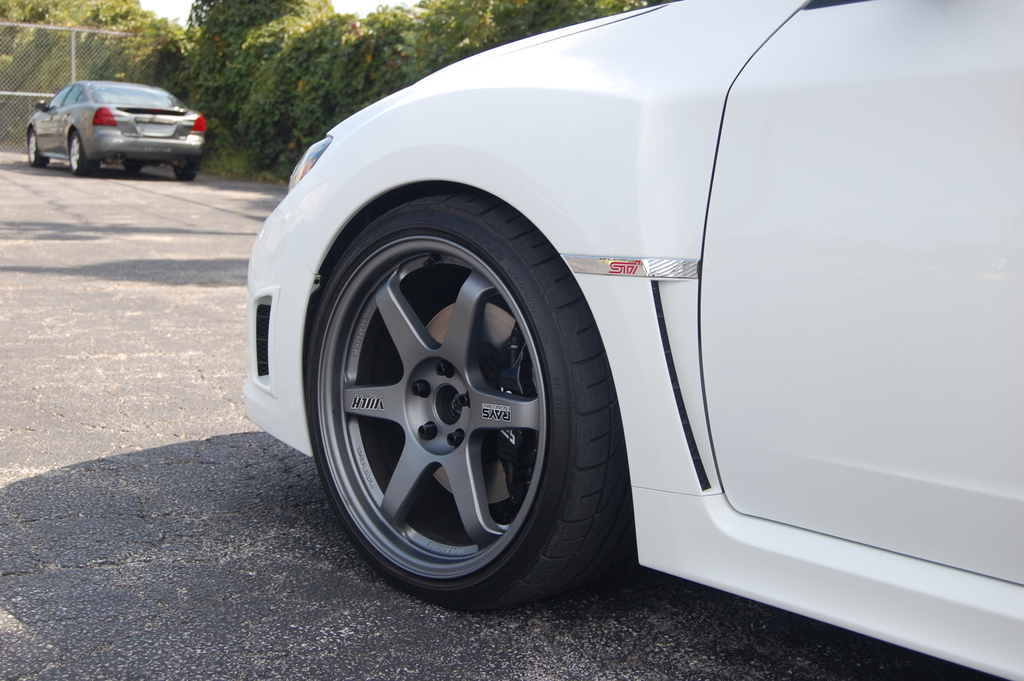 photo 4 Subaru Impreza WRX STi custom wheels Rays Engineering TE37 19x9.5, ET +43, tire size 275/30 R19. x ET 