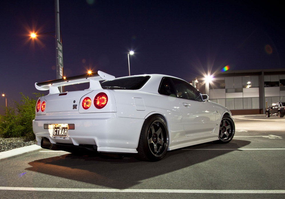 photo 2 Nissan R31-R34 Skyline 2dr custom wheels Rota P45 R2 18x9.5, ET +22, tire size 225/40 R18. 18x10.0 ET+12 235/40 R18