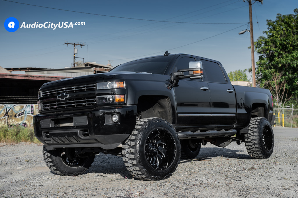 photo 6 Chevrolet Silverado 2500HD custom wheels Fuel Cleaver D239 22x14.0, ET , tire size 345/55 R22. x ET 