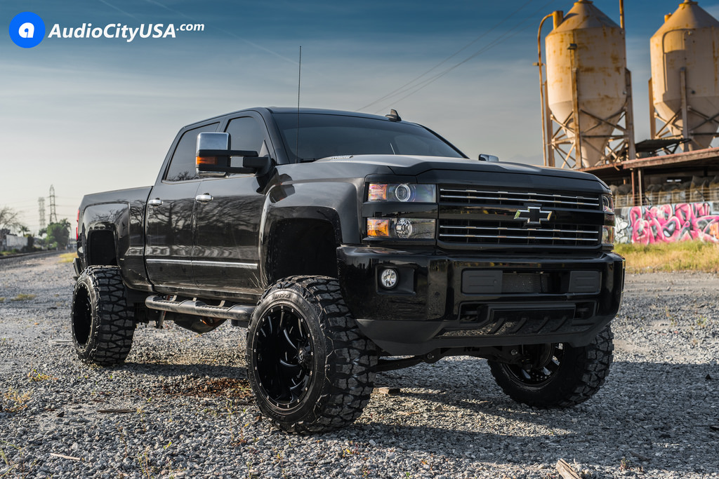 photo 7 Chevrolet Silverado 2500HD custom wheels Fuel Cleaver D239 22x14.0, ET , tire size 345/55 R22. x ET 