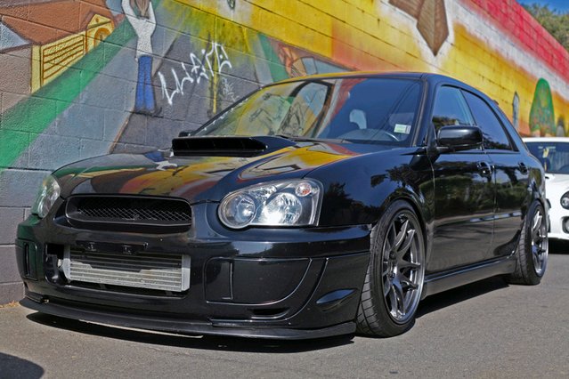 photo 4 Subaru Impreza WRX custom wheels Work Wheels Emotion CR Kai 18x9.5, ET +35, tire size 225/40 R18. 18x9.5 ET+32 