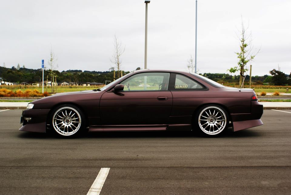 photo 3 Nissan S14 custom wheels .COM Racing Chrome 18x9.0, ET +15, tire size 225/40 R18. x ET 225/40 R