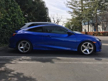 photo 3 Honda Civic custom wheels   18x8.5, ET +35, tire size 235/40 R18. x ET 