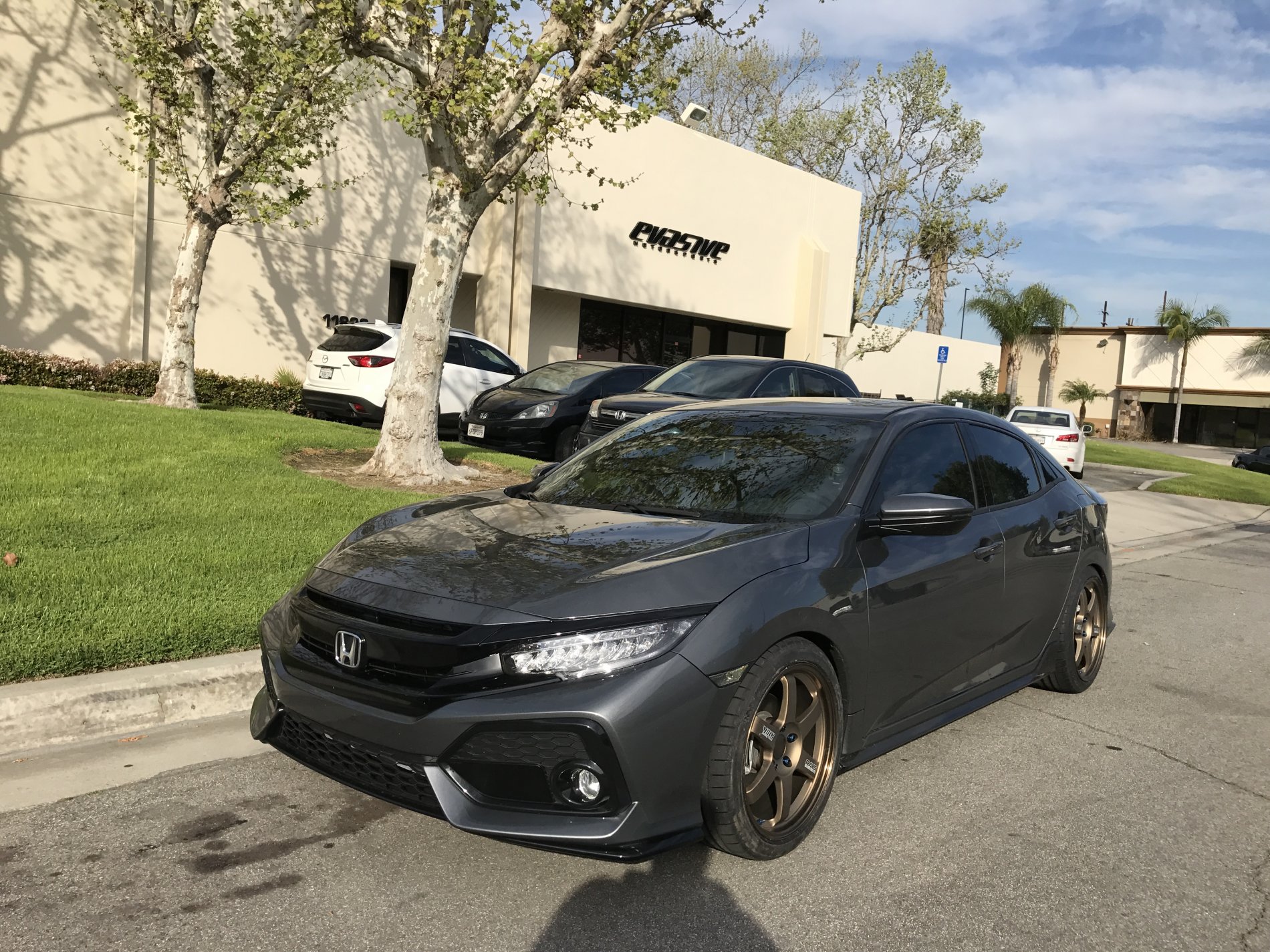 photo 2 Honda Civic custom wheels   18x8.5, ET +30, tire size 235/40 R18. 18x9.5 ET+40 