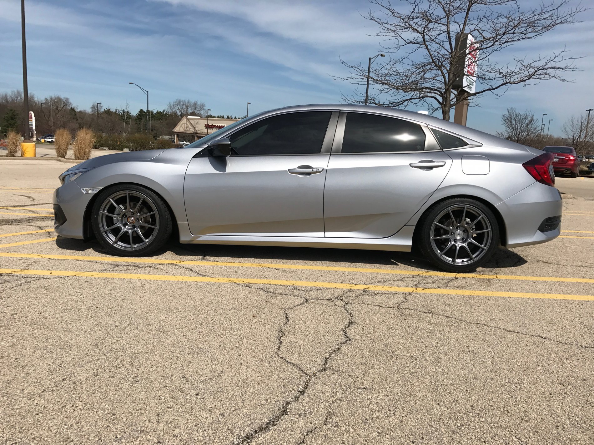 photo 1 Honda Civic custom wheels 18x8.5, ET +44, tire size 235/40 R18. x ET