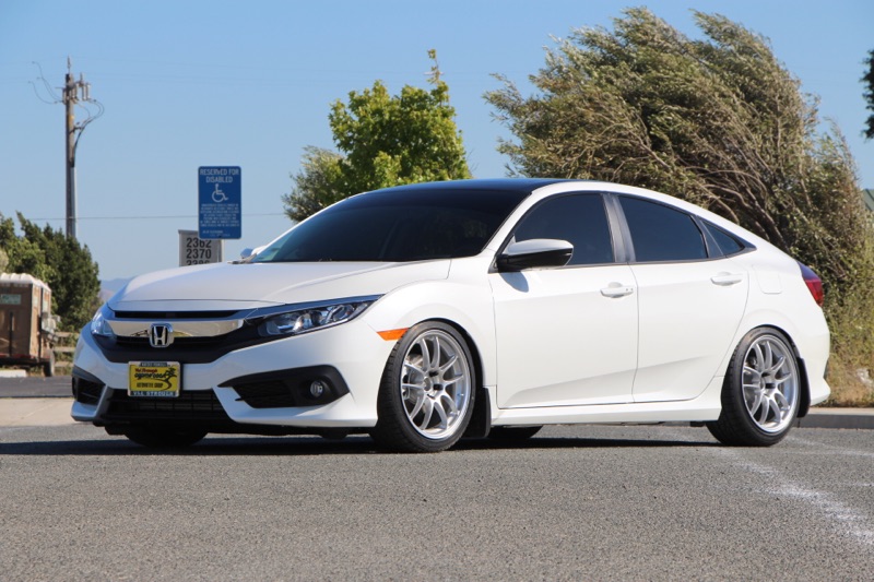 photo 2 Honda Civic custom wheels 18x8.5, ET +30, tire size 235/40 R18. 18x9.5 ET+35 245/40 R18