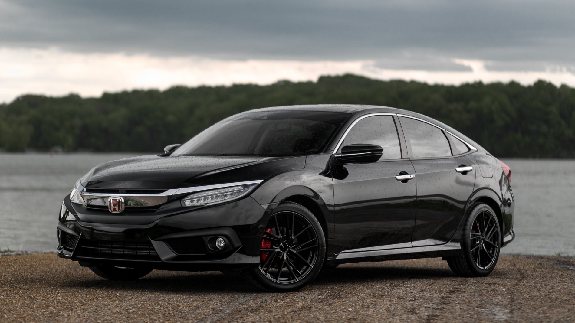 photo 2 Honda Civic custom wheels   18x, ET , tire size 235/40 R18. x ET 