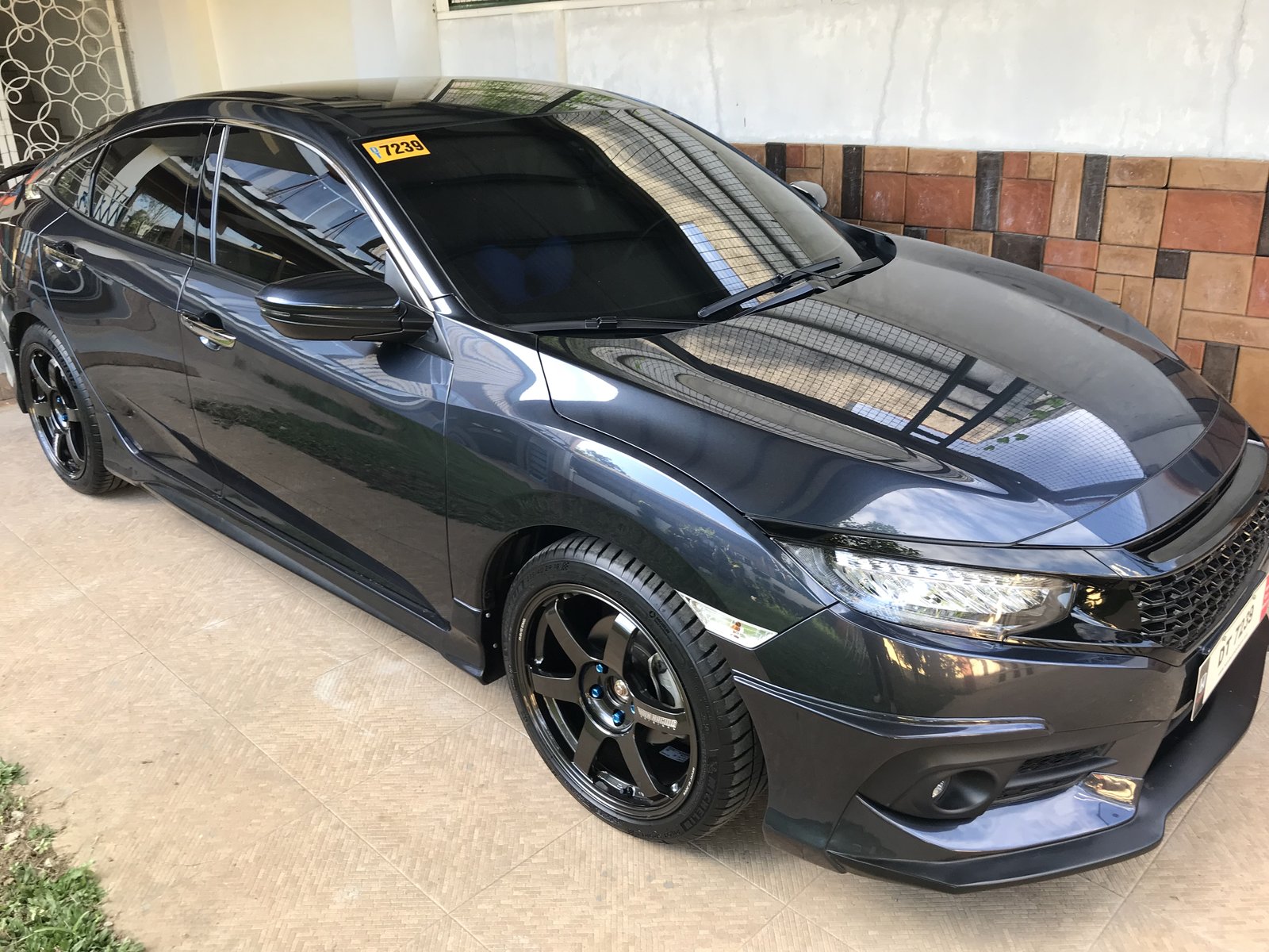 photo 2 Honda Civic custom wheels   18x9.0, ET +45, tire size 235/40 R18. x ET 