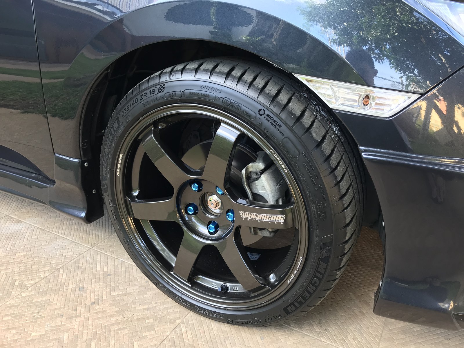 photo 3 Honda Civic custom wheels   18x9.0, ET +45, tire size 235/40 R18. x ET 