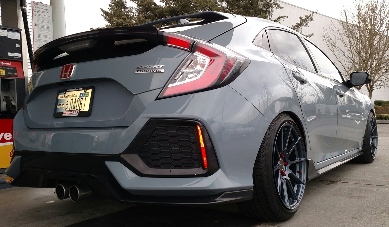photo 2 Honda Civic custom wheels   18x9.5, ET +35, tire size 235/40 R18. x ET 