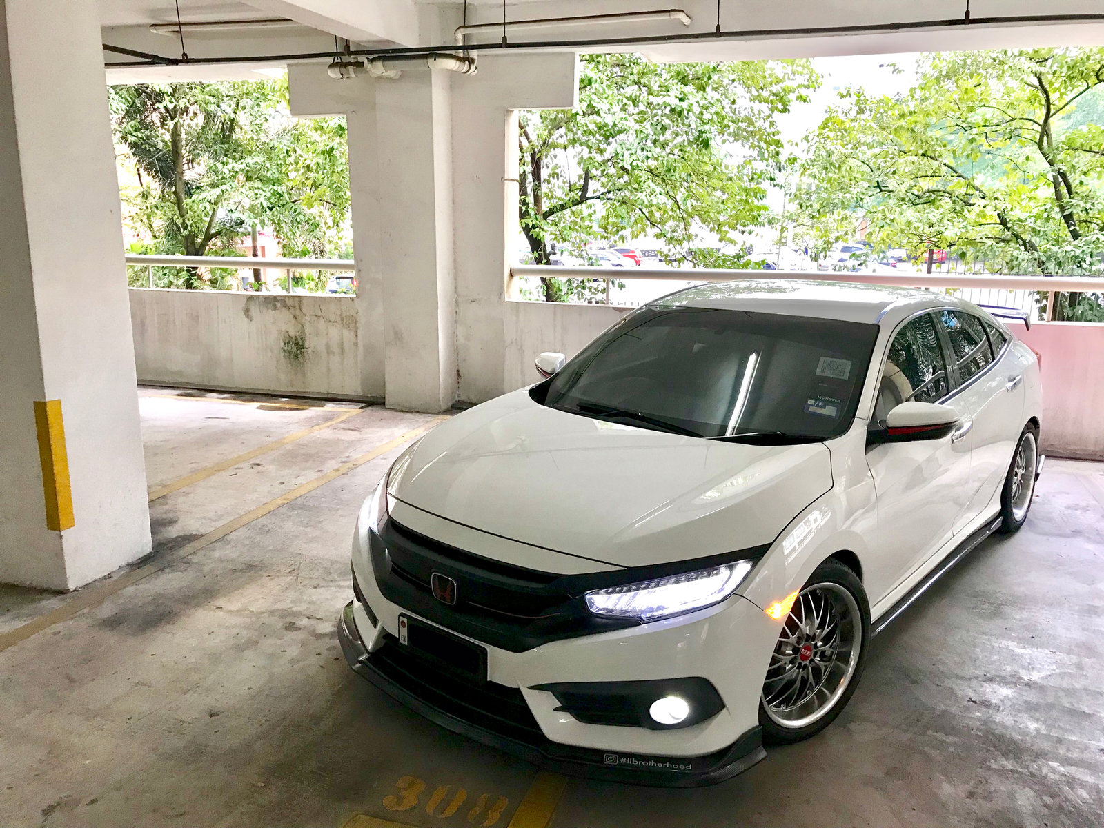 photo 1 Honda Civic custom wheels 18x8.5, ET +40, tire size 245/40 R18. x ET