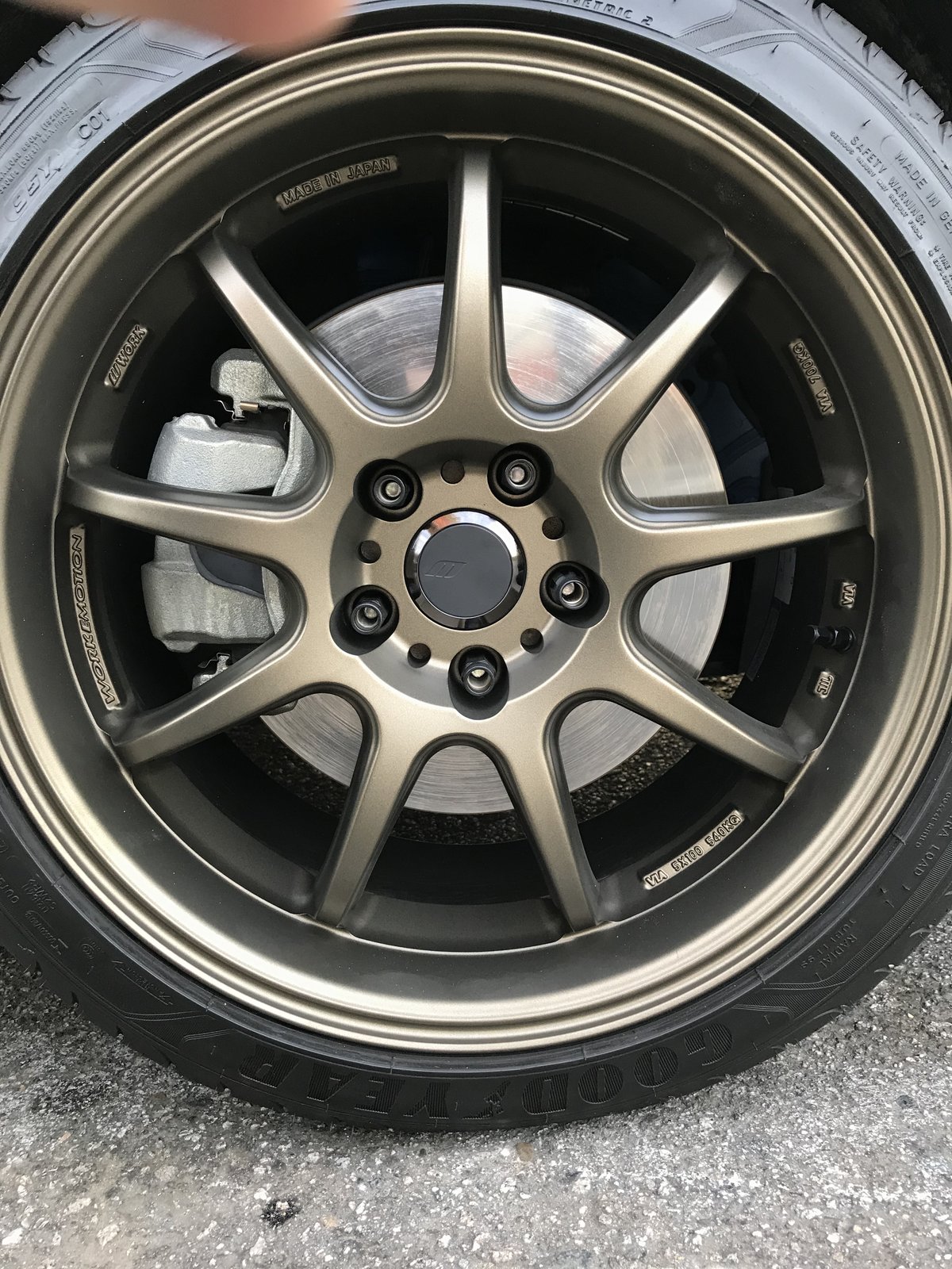 photo 3 Honda Civic custom wheels   18x8.5, ET +38, tire size 235/40 R18. x ET 