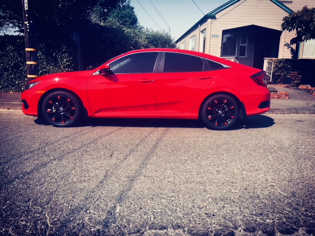 photo 1 Honda Civic custom wheels 17x7.0, ET +42, tire size 215/50 R17. x ET