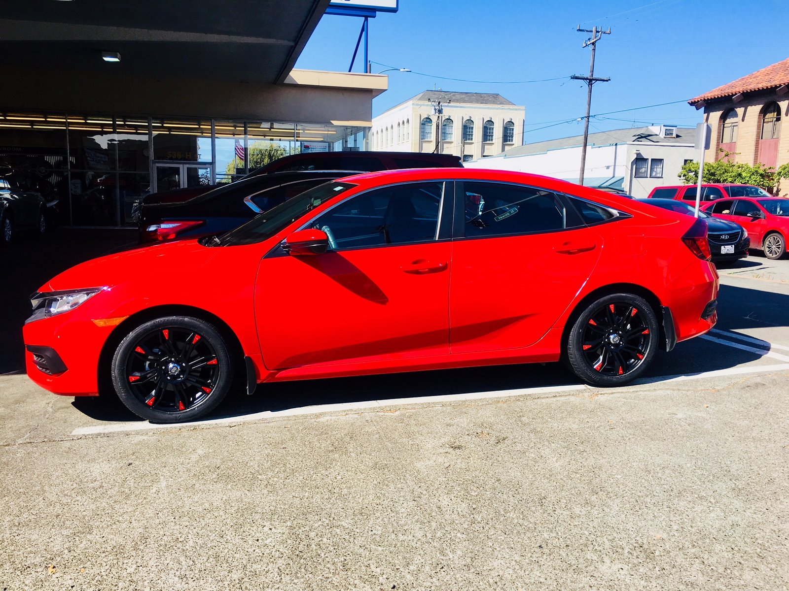 photo 2 Honda Civic custom wheels 17x7.0, ET +42, tire size 215/50 R17. x ET