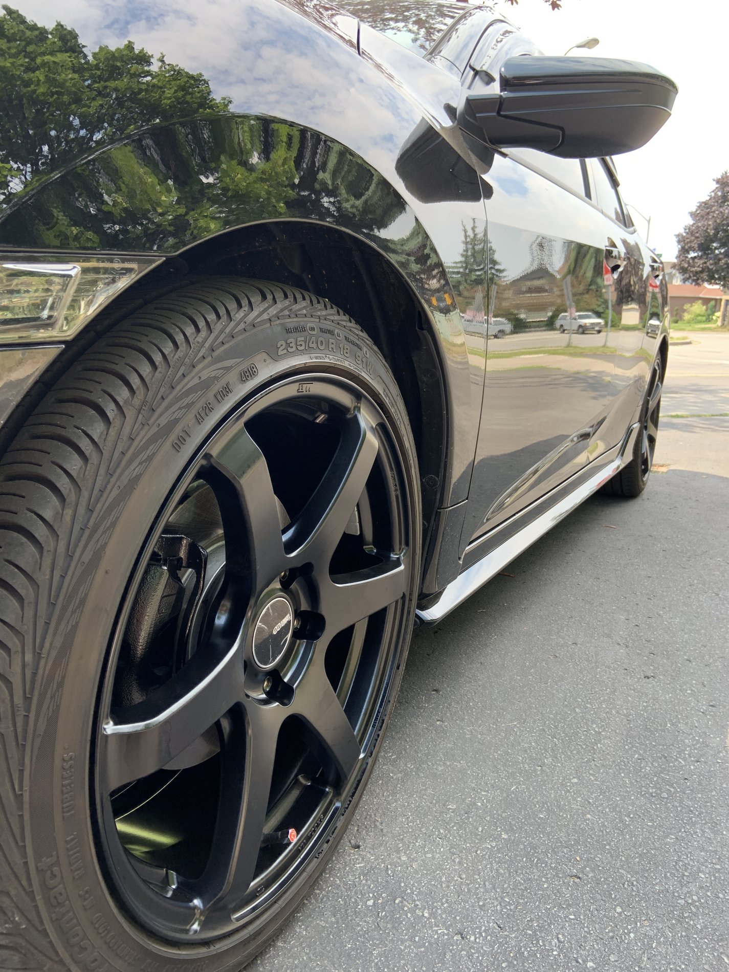 photo 1 Honda Civic custom wheels   18x8.5, ET , tire size 235/40 R18. x ET 