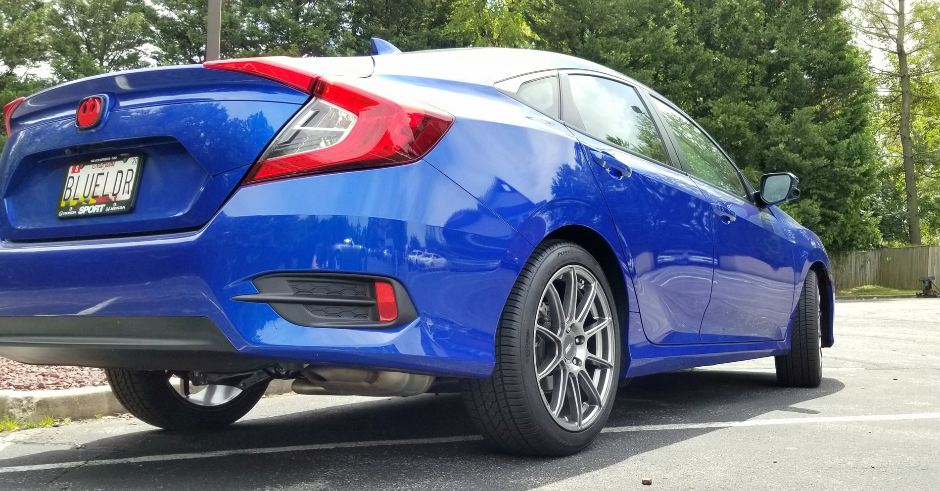 photo 1 Honda Civic custom wheels   18x8.0, ET +45, tire size 225/45 R18. x ET 