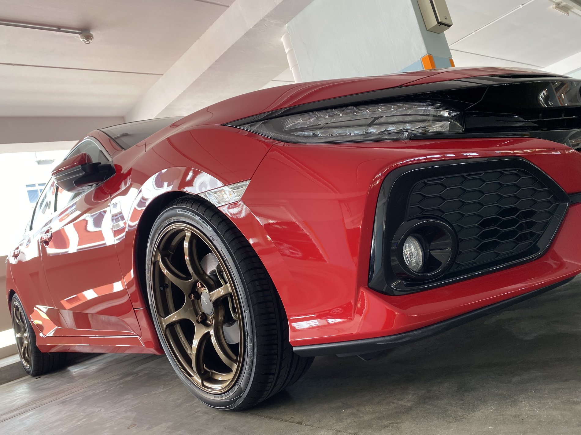 photo 1 Honda Civic custom wheels 18x8.0, ET +37, tire size 235/40 R18. x ET