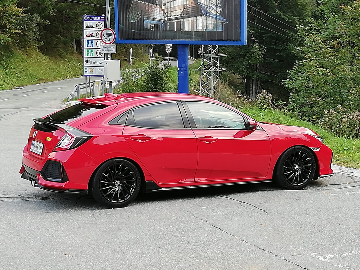 photo 1 Honda Civic custom wheels TN16 18x, ET +45, tire size 235/40 R18. x ET