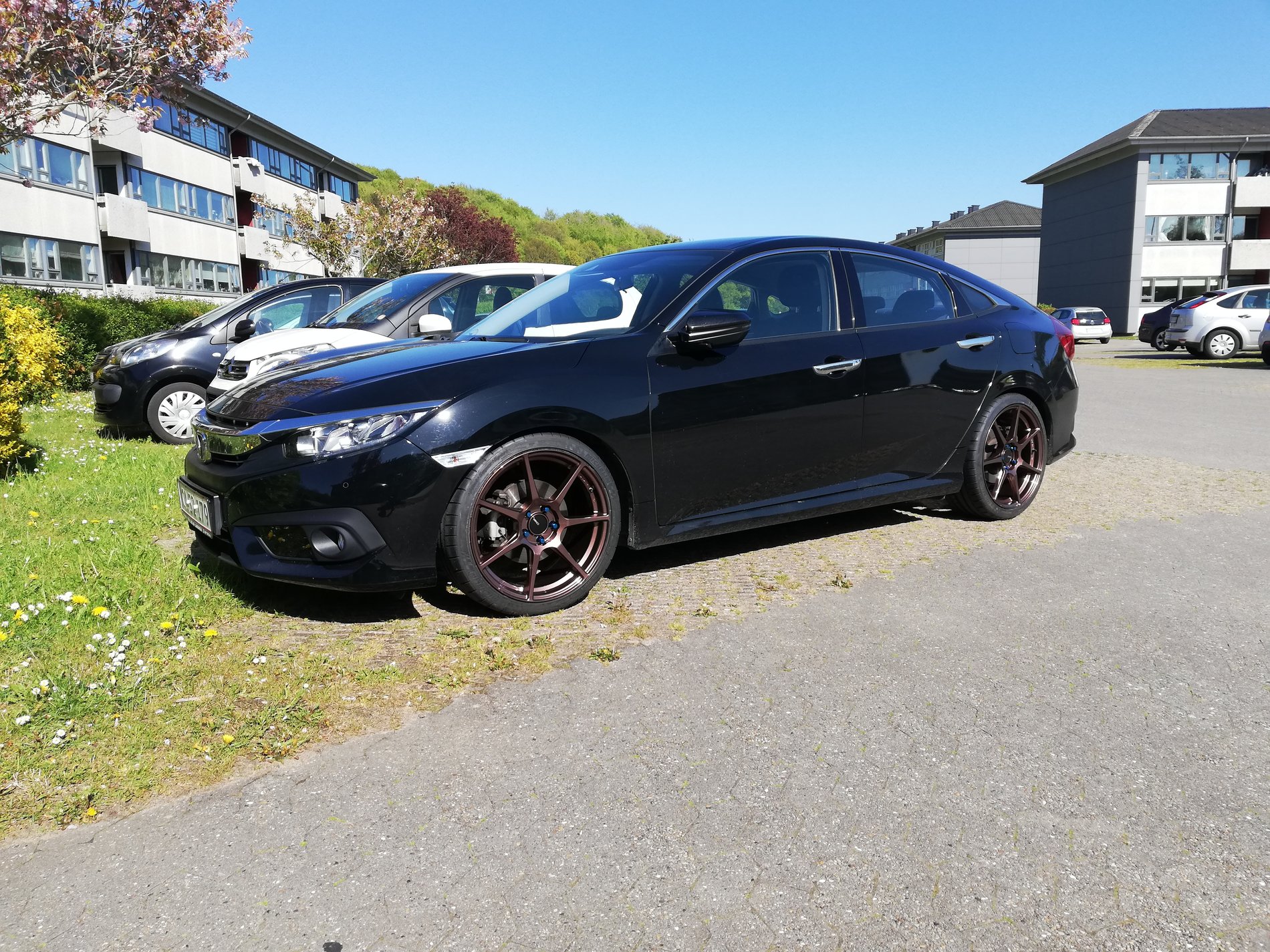 photo 2 Honda Civic custom wheels   19x8.5, ET +45, tire size 235/35 R19. x ET 