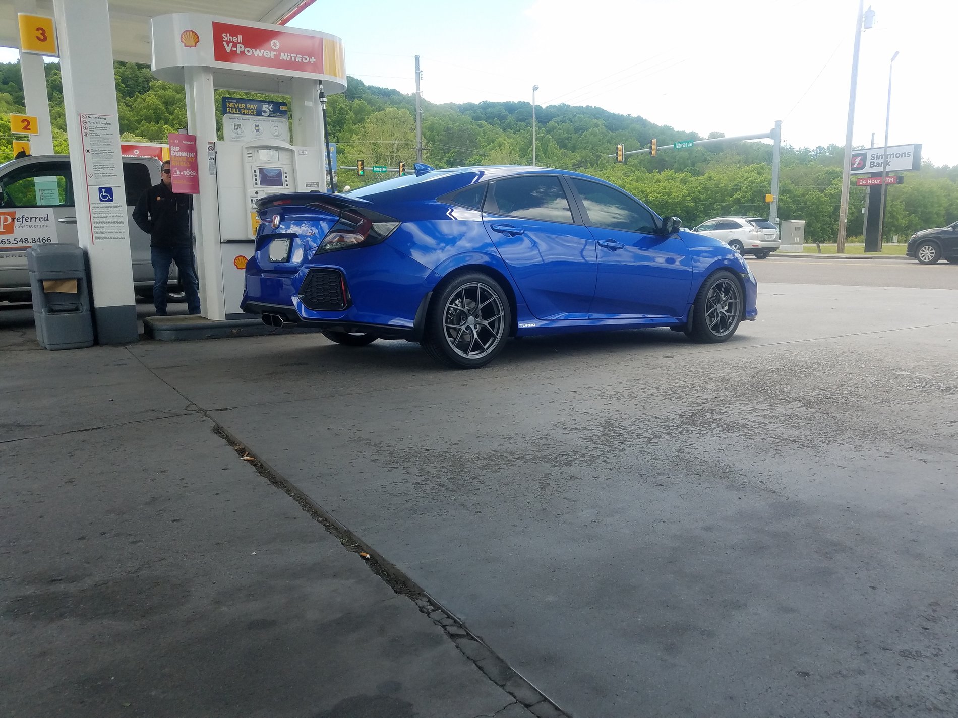 photo 2 Honda Civic custom wheels   18x8.5, ET +44, tire size 245/40 R18. x ET 
