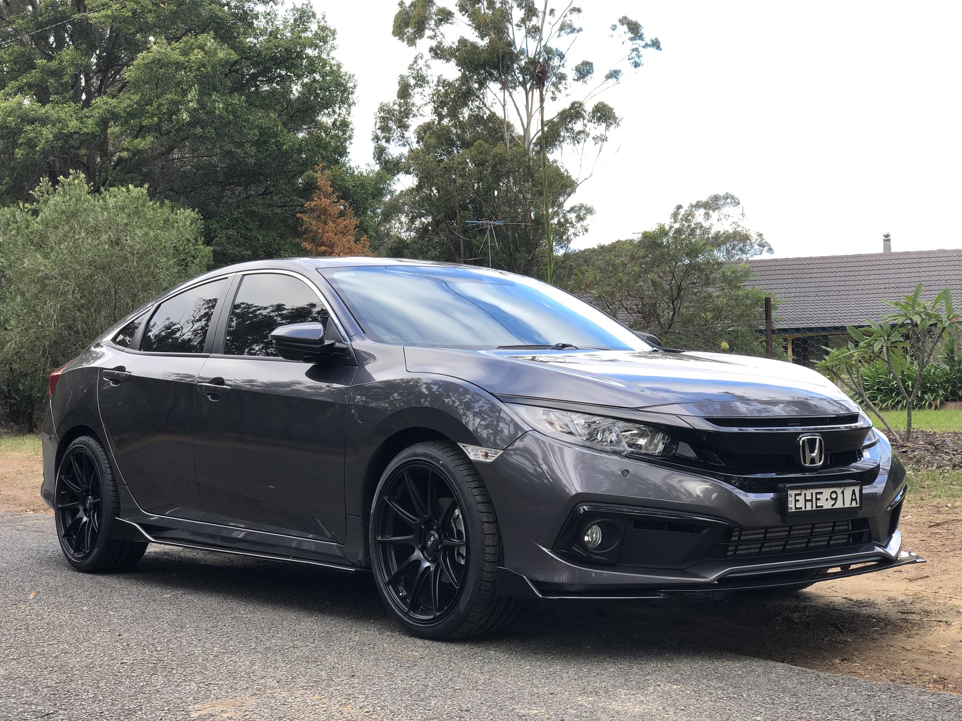 photo 3 Honda Civic custom wheels   19x, ET , tire size 245/35 R19. x ET 