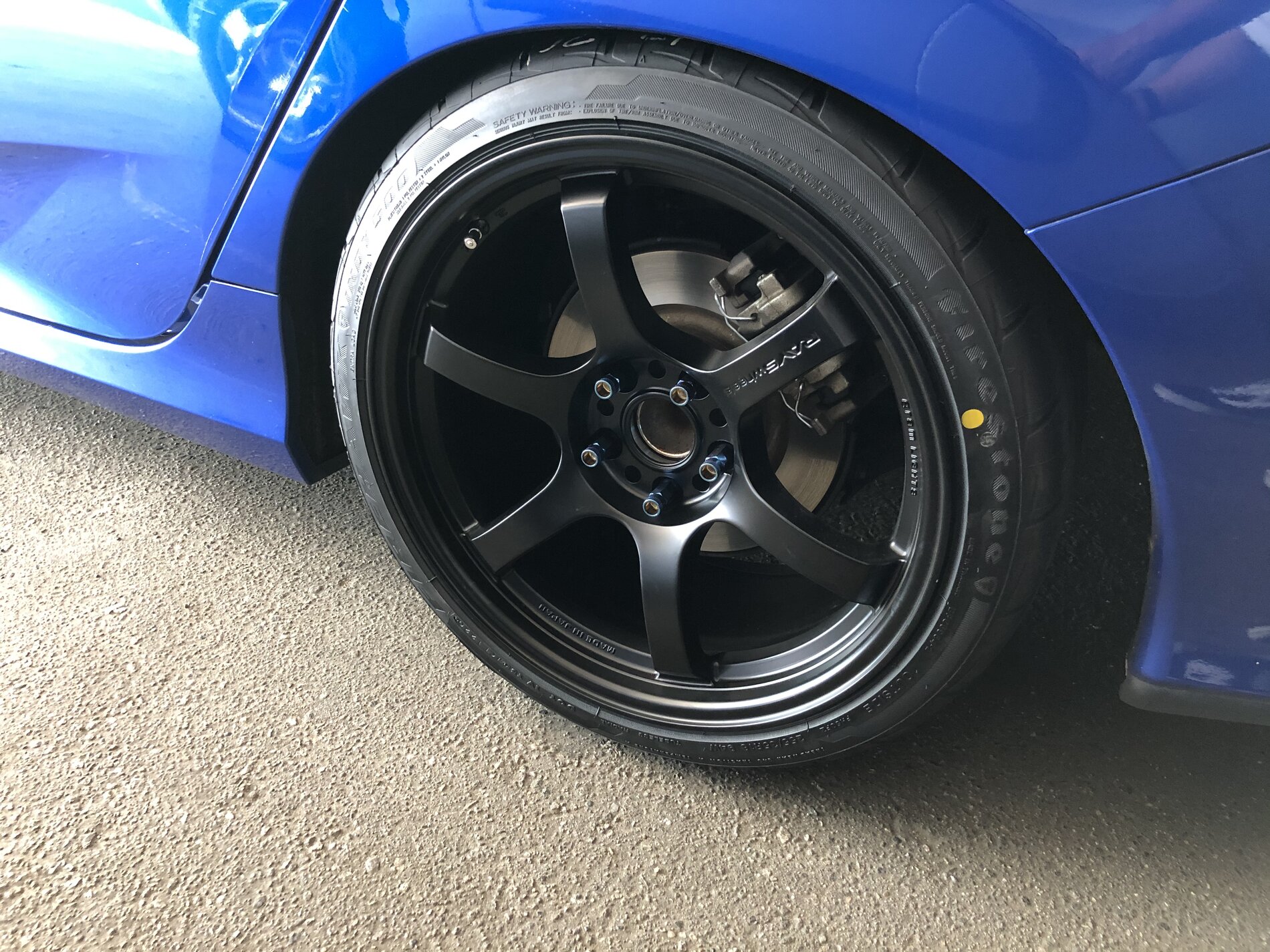 photo 2 Honda Civic custom wheels   18x9.5, ET +38, tire size 255/35 R18. x ET 