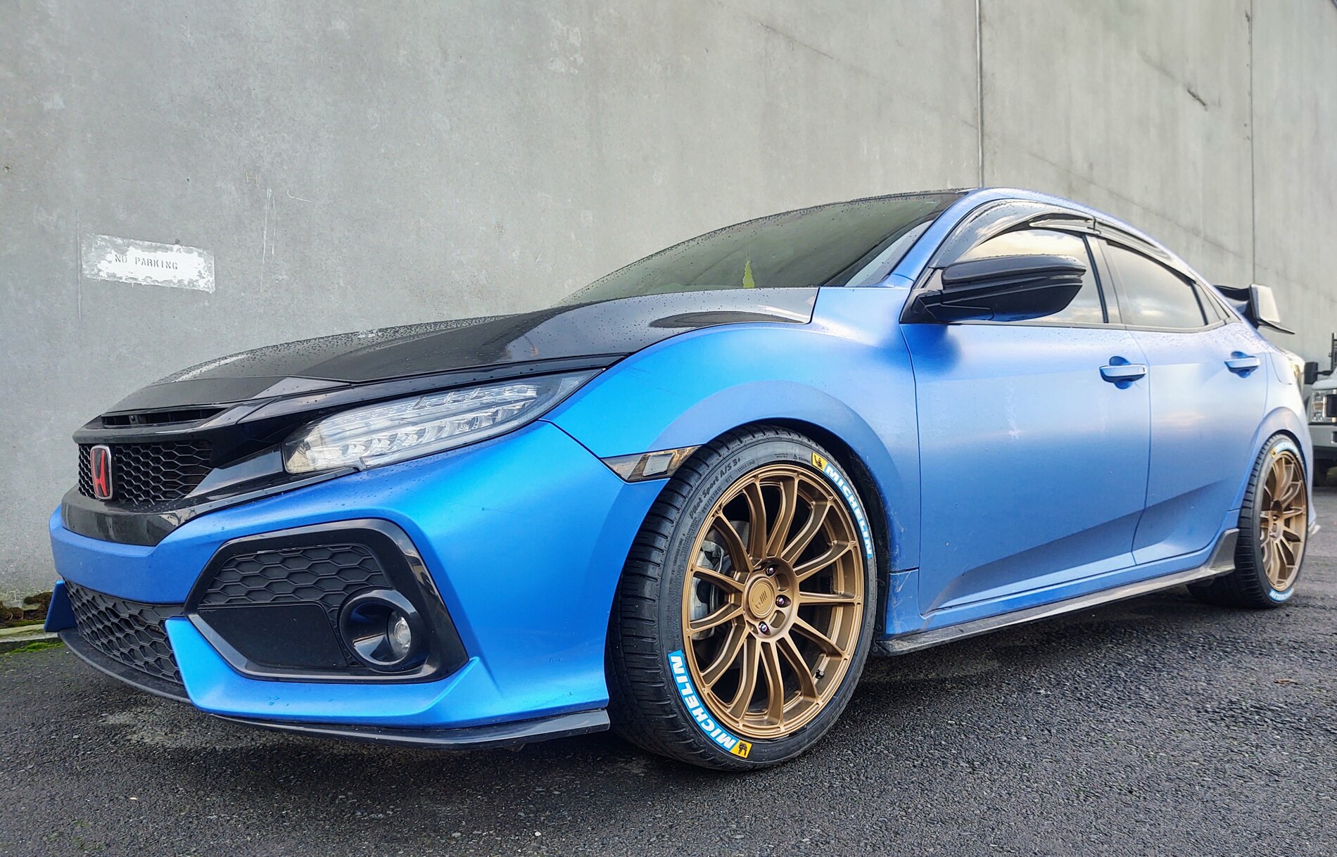 photo 1 Honda Civic custom wheels   18x9.5, ET +45, tire size 265/35 R18. x ET 