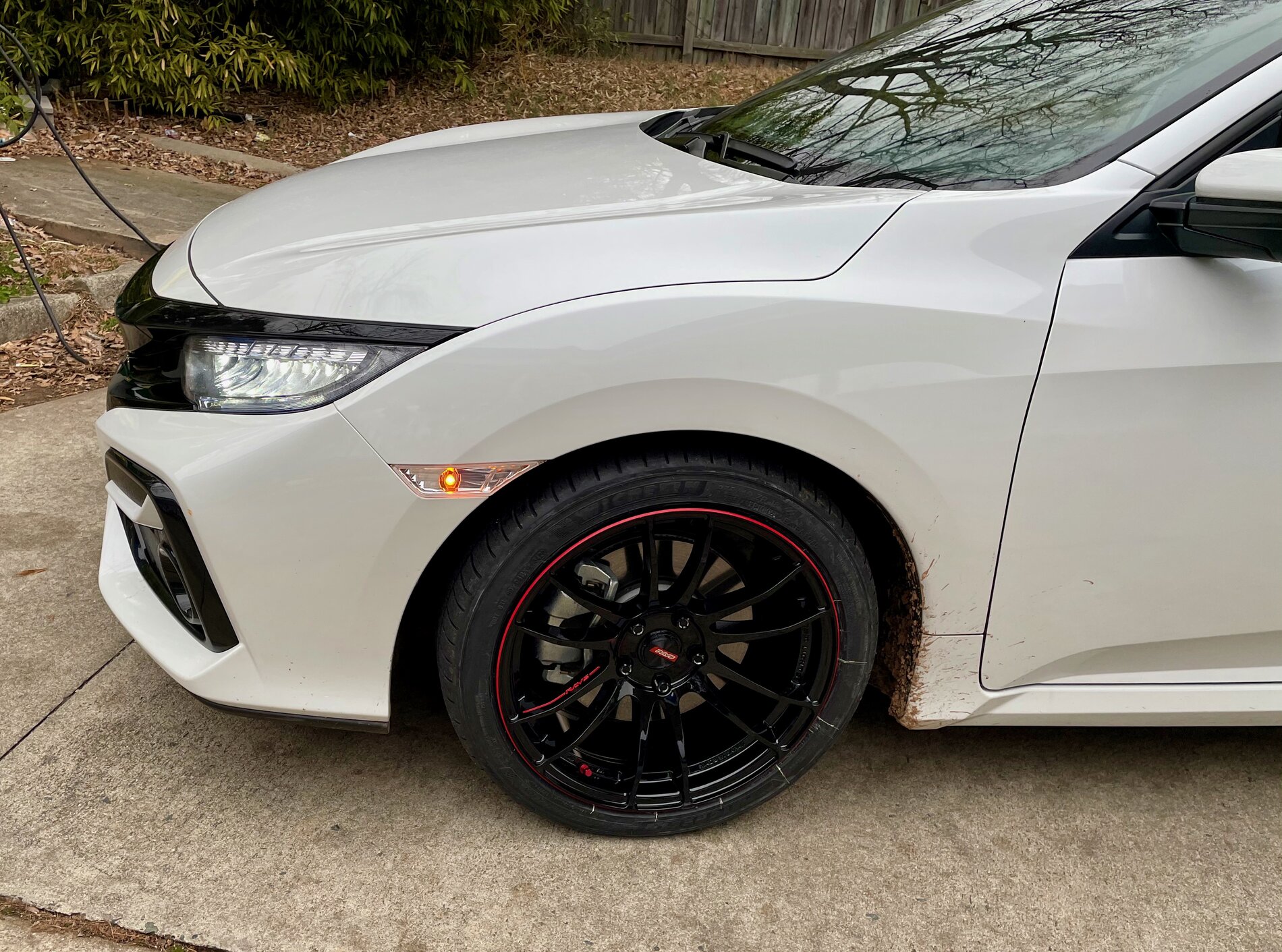 photo 2 Honda Civic custom wheels 18x8.5, ET +41, tire size 235/40 R18. x ET