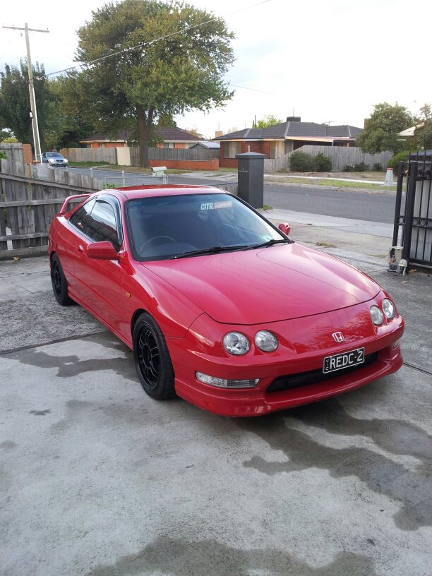 photo 1 Acura Integra custom wheels Enkei RPF1 16x8.0, ET +38, tire size 205/45 R16. x ET