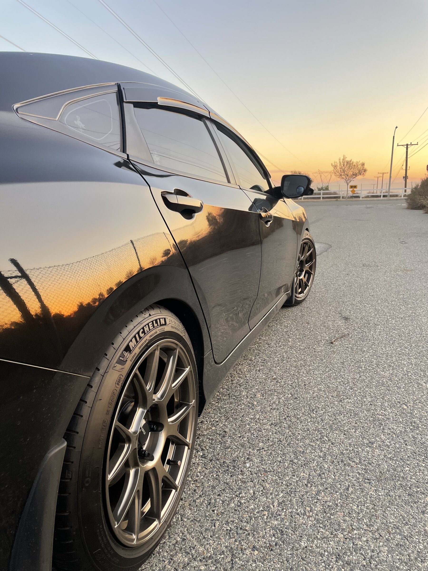photo 1 Honda Civic custom wheels 17x9.0, ET +40, tire size 215/50 R17. x ET