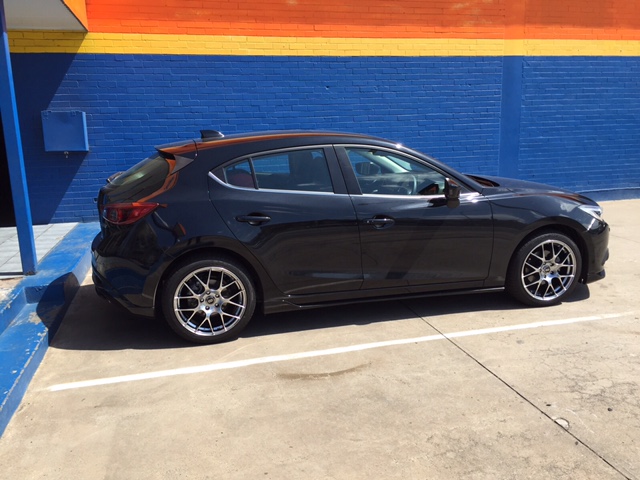 photo 2 Mazda Mazda3 custom wheels 18x8.0, ET +45, tire size 215/45 R18. x ET