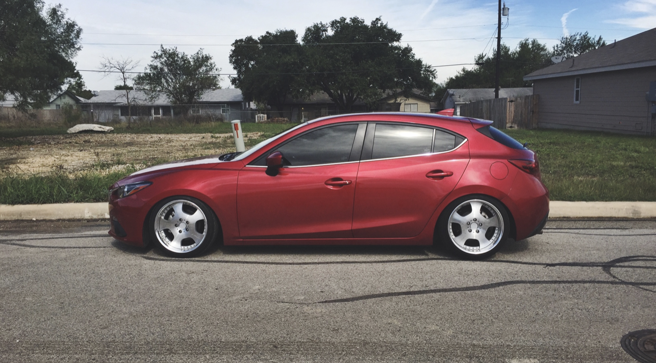 photo 1 Mazda Mazda3 custom wheels 18x9.0, ET +34, tire size X R18. 18x10.0 ET+37