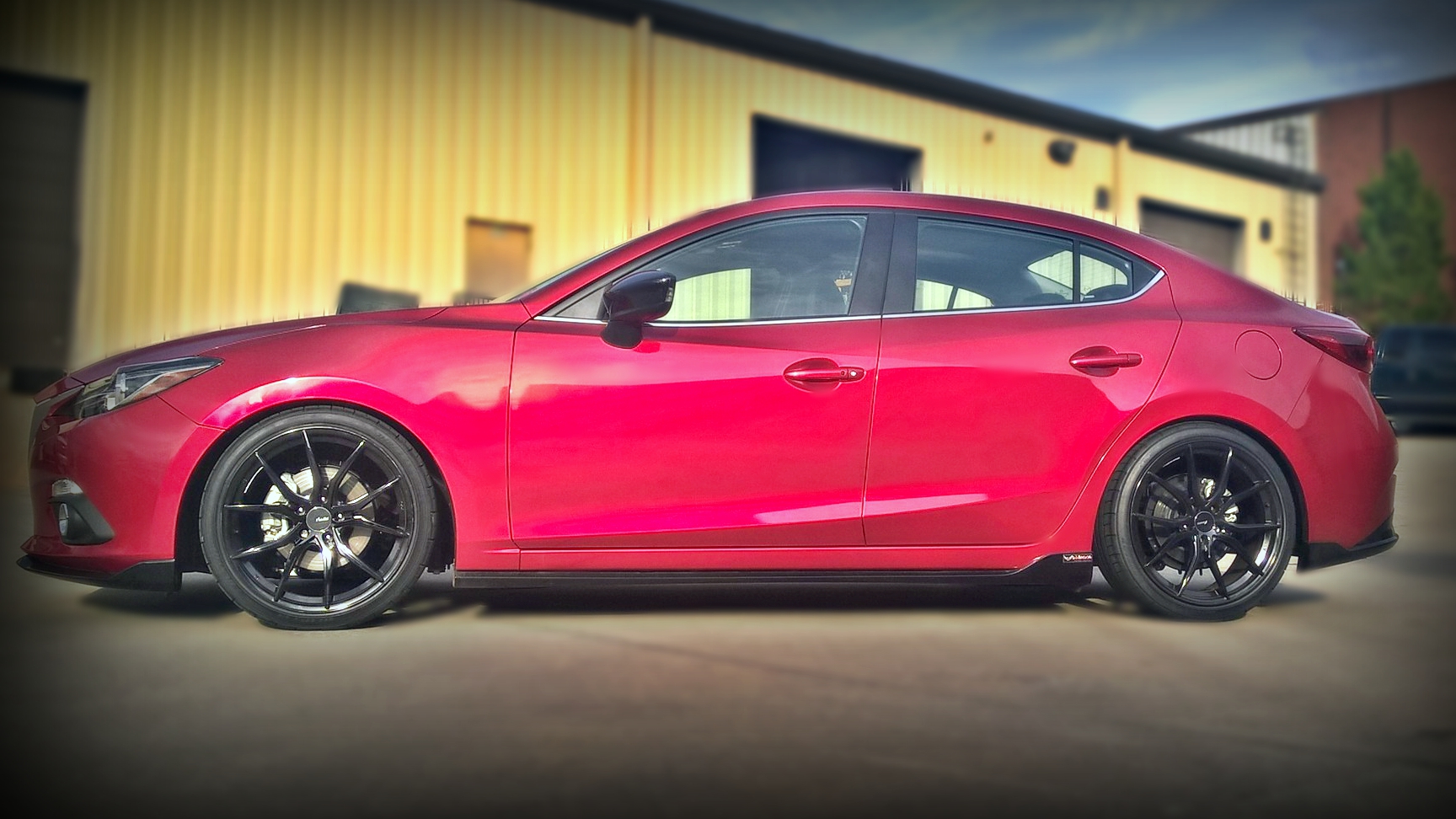 photo 1 Mazda Mazda3 custom wheels 19x8.5, ET +35, tire size 235/35 R19. x ET