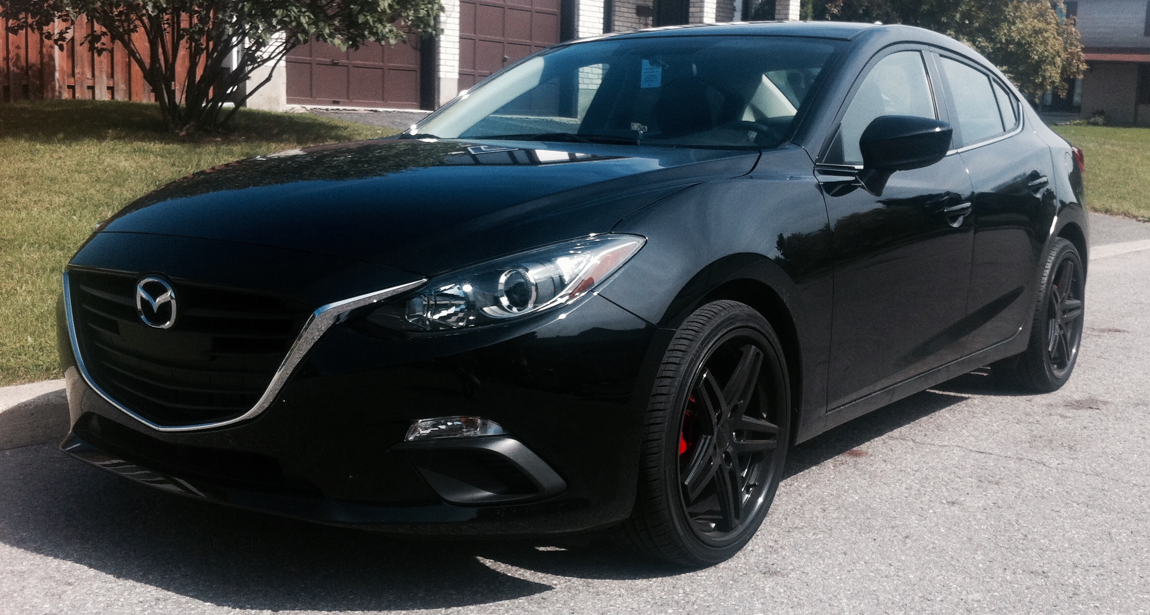 photo 1 Mazda Mazda3 custom wheels 19x8.5, ET +35, tire size 235/50 R19. 19x9.5 ET+40