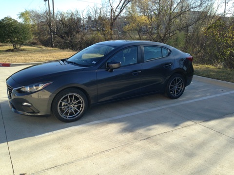 photo 4 Mazda Mazda3 custom wheels 18x8.0, ET +45, tire size 245/40 R18. x ET
