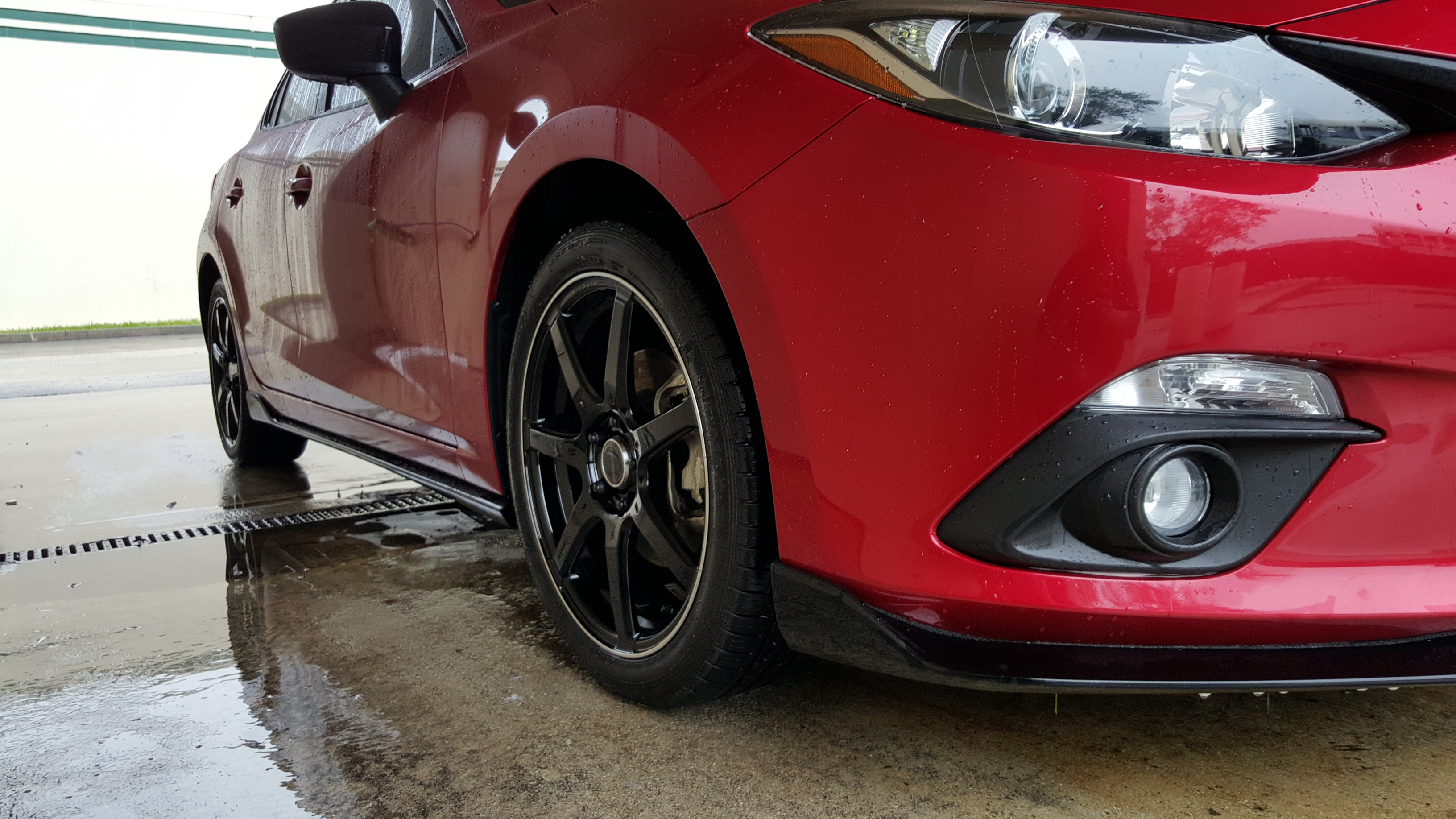 photo 2 Mazda Mazda3 custom wheels Mazda Rays 18x7.0, ET +50, tire size X R18. x ET