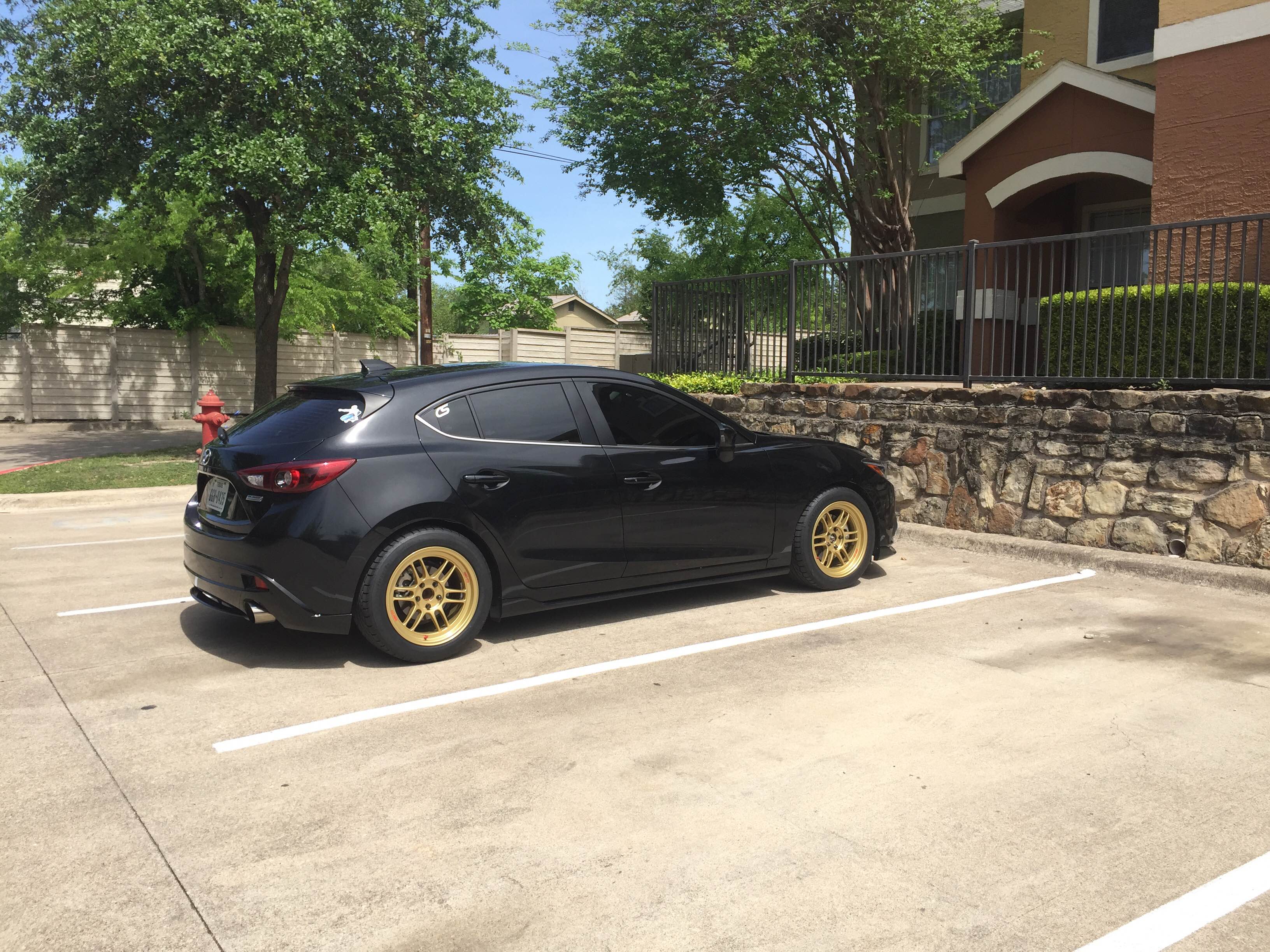 photo 3 Mazda Mazda3 custom wheels   17x9.0, ET +45, tire size 255/45 R17. x ET 