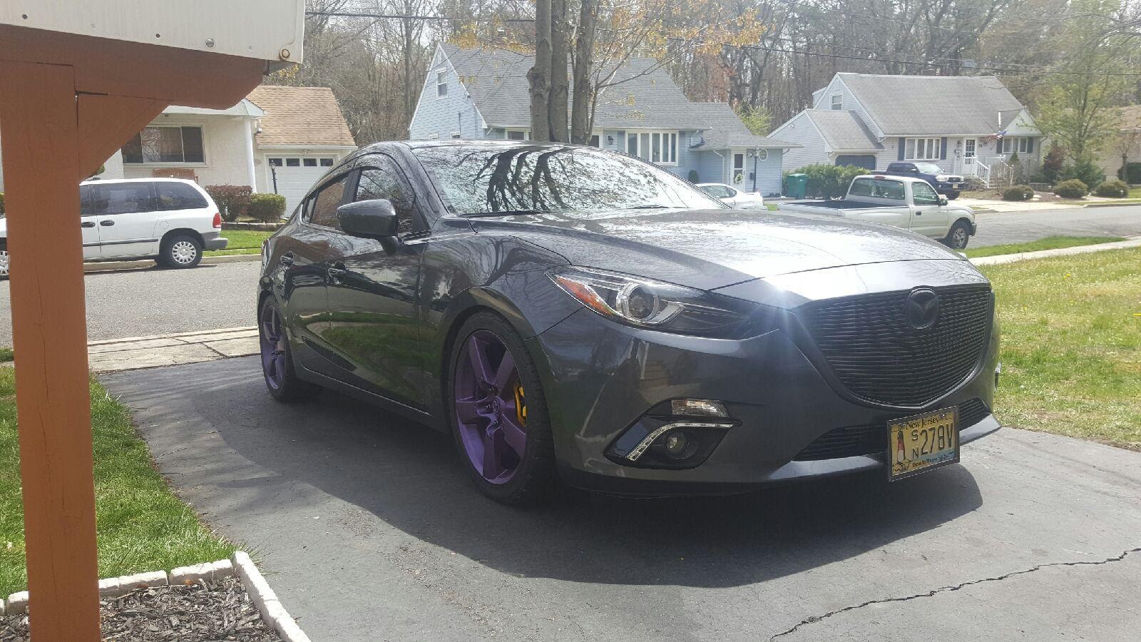 photo 1 Mazda Mazda3 custom wheels rx8 18x8.0, ET +50, tire size 235/40 R18. x ET