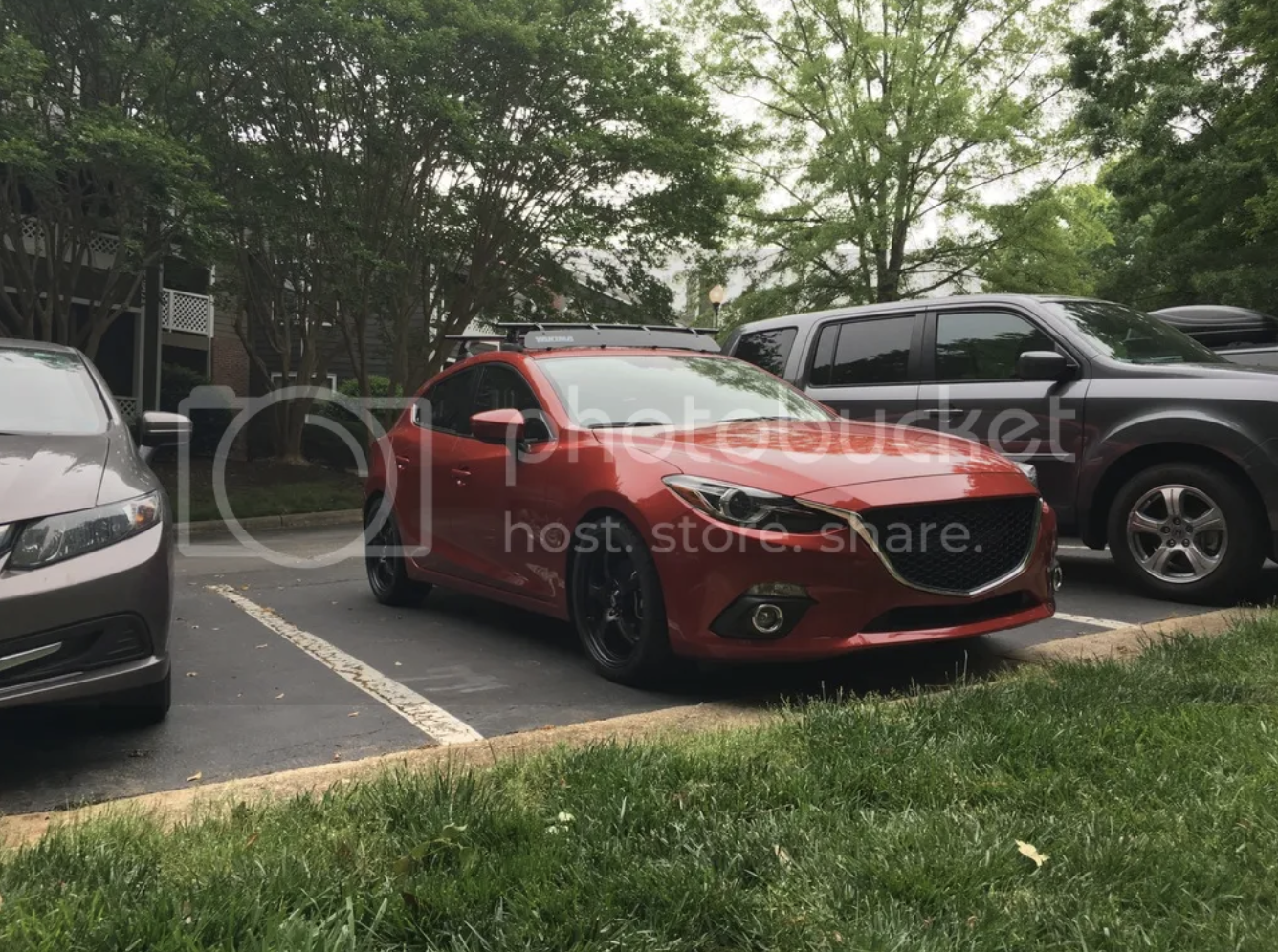 photo 2 Mazda Mazda3 custom wheels   18x8.0, ET +45, tire size 235/40 R18. x ET 