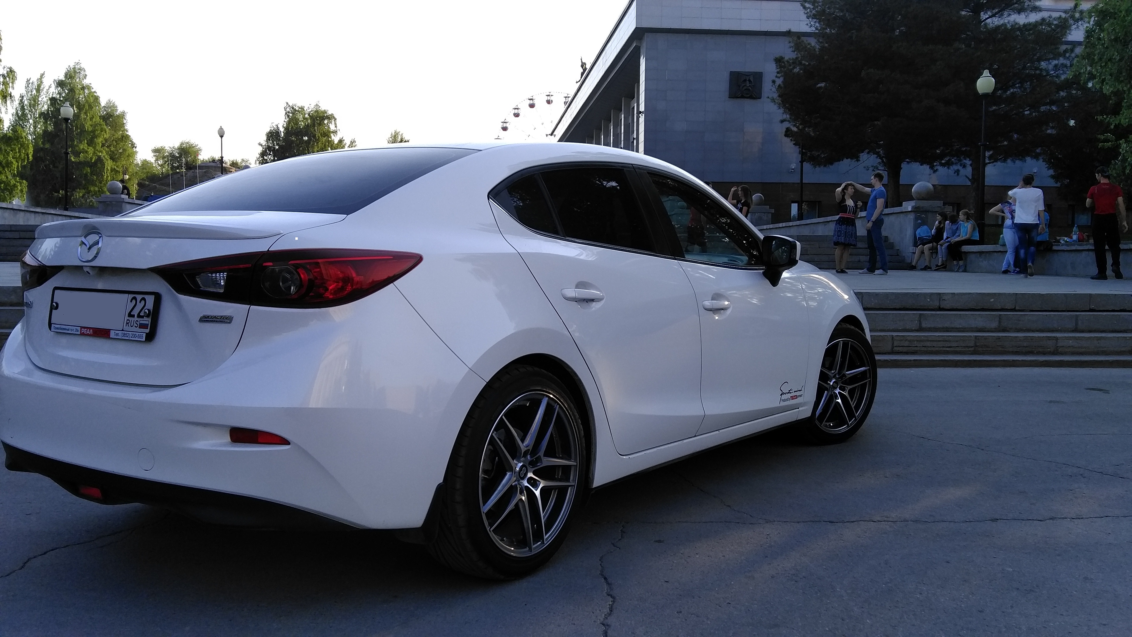 photo 1 Mazda Mazda3 custom wheels   18x, ET , tire size 225/45 R18. x ET 