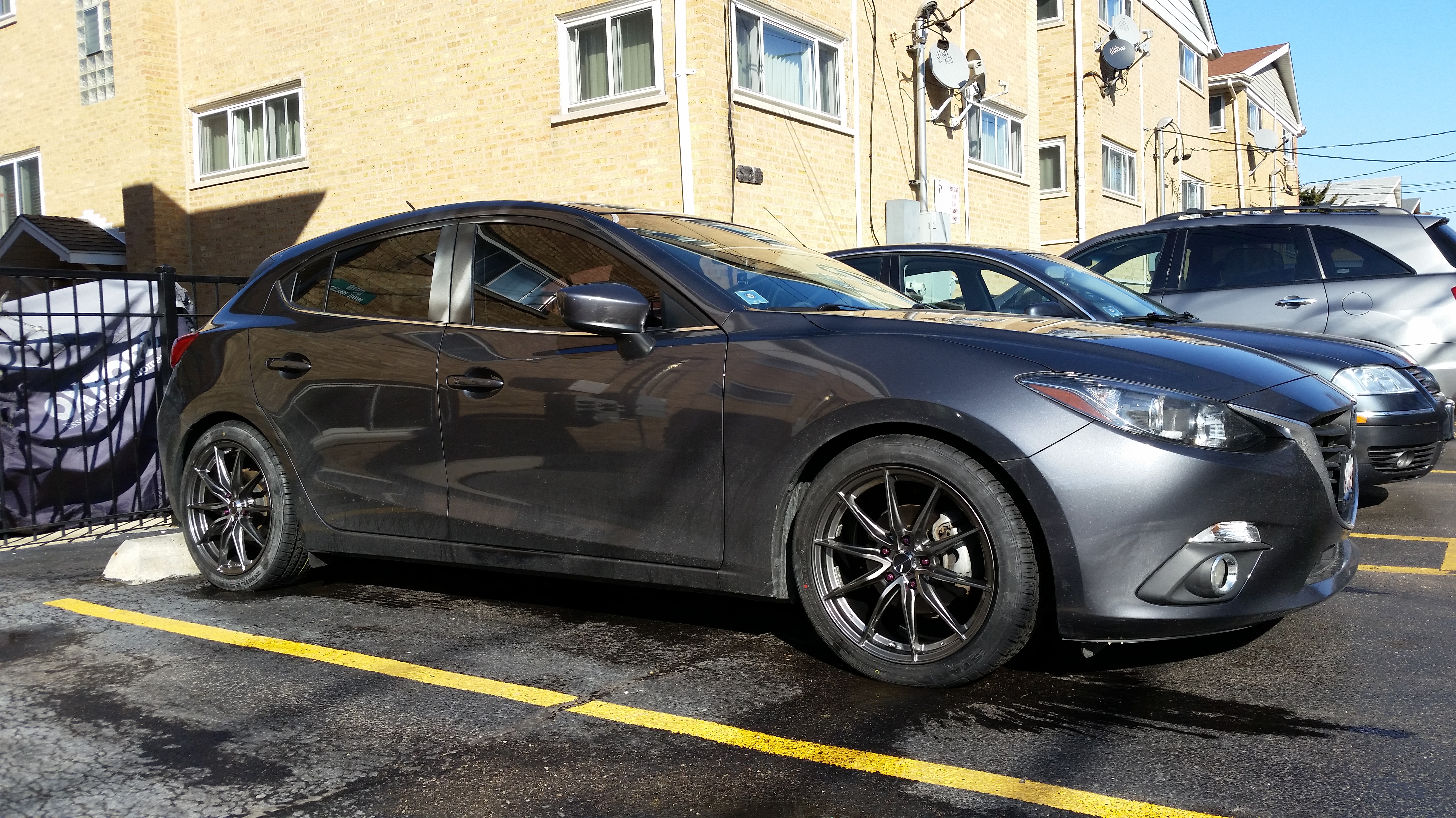 photo 3 Mazda Mazda3 custom wheels 18x8.0, ET +45, tire size 225/45 R18. x ET
