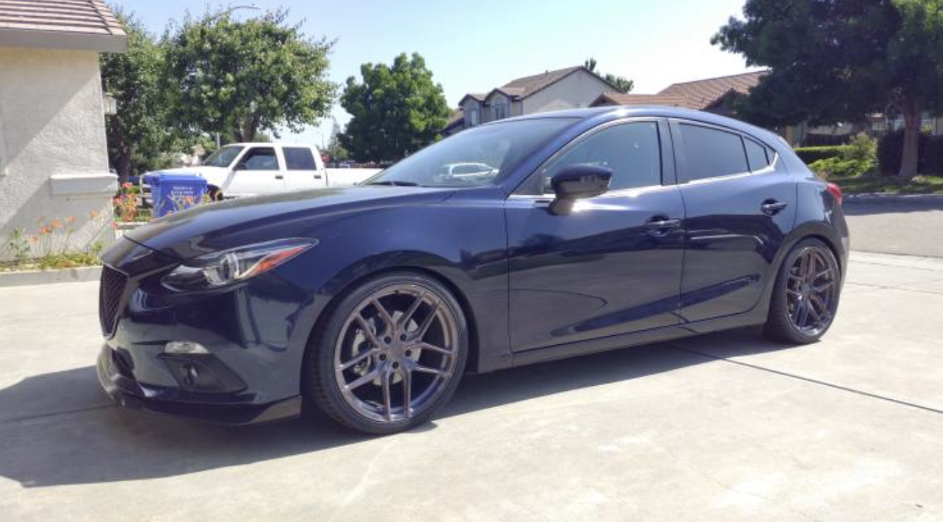 photo 1 Mazda Mazda3 custom wheels 19x8.5, ET +45, tire size 245/35 R19. x ET
